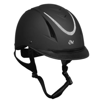 Ovation Z-6 Glitz II Helmet - Black Glitter Silver