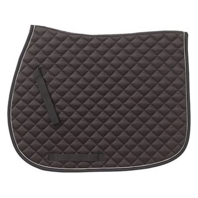 Ovation Coolmax Piped All Purpose Pad - Black/Silver