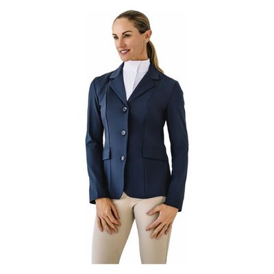 Ovation Women's PowerFlex Lite 3-Button Show Coat - Navy