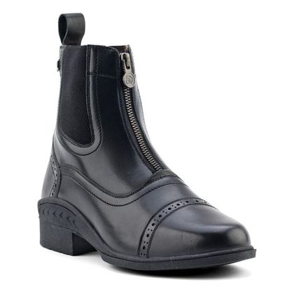 Ovation Women's Tuscany Zip Front Paddock Boot - Black