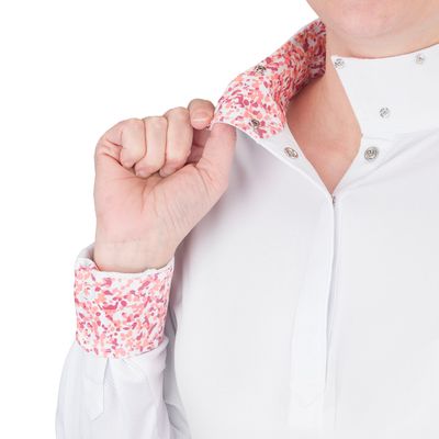 Ovation Women's Jorden Full Snap Show Shirt - White/Sunkissed