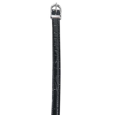 Ovation Premium Buckle Spur Straps - Black Croc