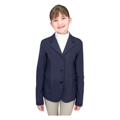 Ovation Kids' Mesh Hybrid Show Coat - Navy