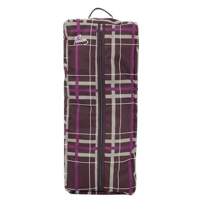 Pessoa Alpine 1200D Bridle Carrier - Carob Brown/Fuchsia Plaid