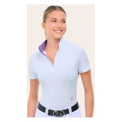 RJ Classics Women's Brynn 2.0 Short Sleeve Show Shirt - White/In Bloom