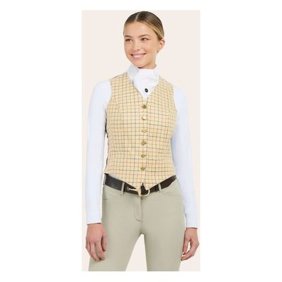 RJ Classics Women's Aiken Hunt Vest - Almond Tattersall