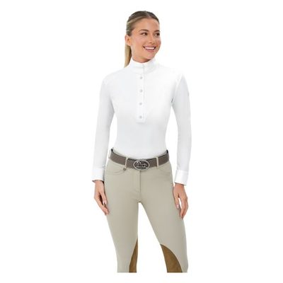 RJ Classics Women's Brooke Long Sleeve Show Shirt - White