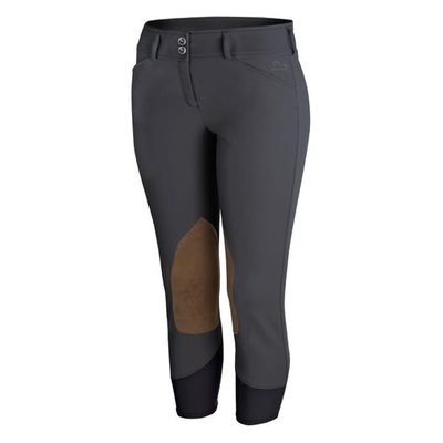 RJ Classics Women's Gracie Plus Knee Patch Breeches - Charcoal