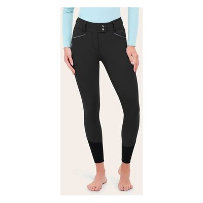 RJ Classics Women's Margot Silicone Knee Patch Breech - Black