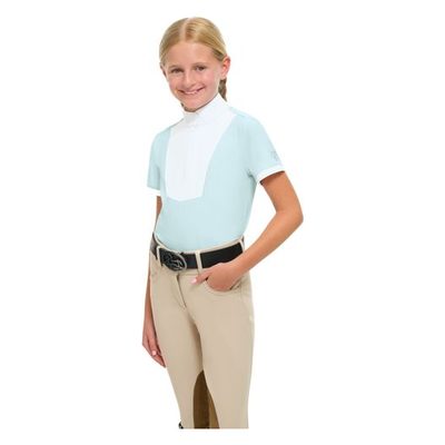 RJ Classics Kids' Elsie Jr Short Sleeve Show Shirt - Sky Lattice