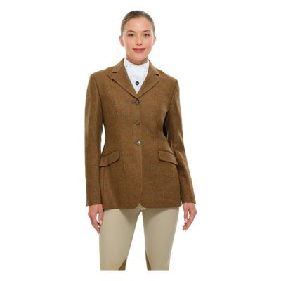 RJ Classics Women's Foxy Tweed Hunt Coat - Nutmeg Plaid