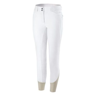 RJ Classics Women's Kaia Silicon Full Seat Breeches - White