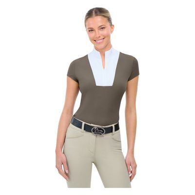 RJ Classics Women's Celeste Short Sleeve Show Shirt - Taupe