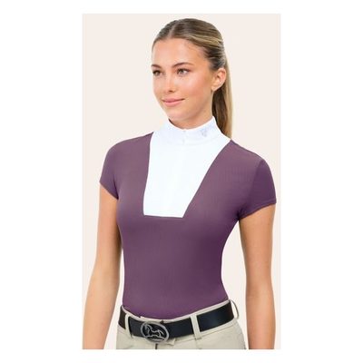 RJ Classics Women's Celeste Short Sleeve Show Shirt - Grape