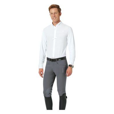 Romfh Men's Argento Knee Patch Euroseat - Steel Grey