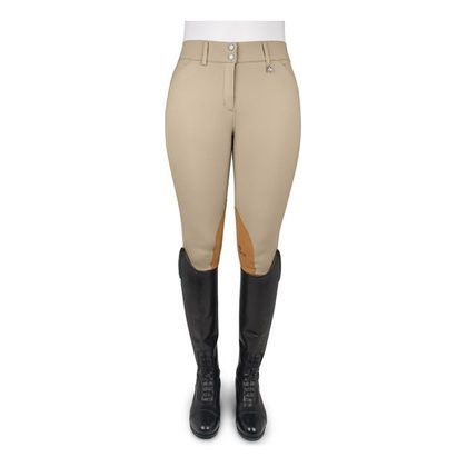 Romfh Women's Willow Knee Patch Euroseat Breeches - Show Tan