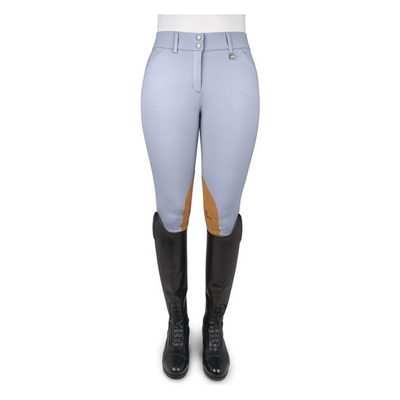 Romfh Women's Willow Knee Patch Euroseat Breeches - Mist Grey
