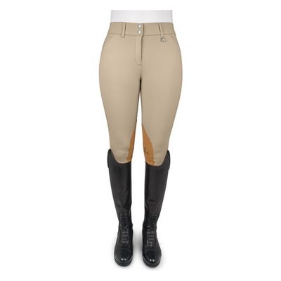 Romfh Women's Willow Knee Patch Euroseat Breeches - Show Tan