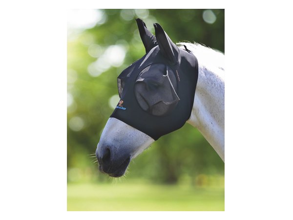 Shires FlyGuard Stretch Fly Mask - Jet Black