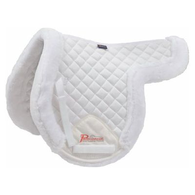 Shires ARMA Supafleece Rimmed Shaped Saddle Pad - White