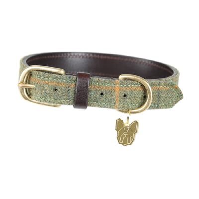 Digby & Fox Tweed Dog Collar - Red/Yellow/Blue