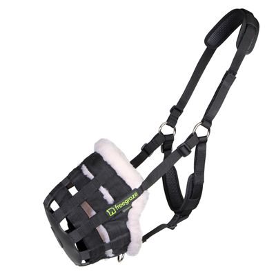 Shires FreeGraze Deluxe Comfort Grazing Muzzle - Black