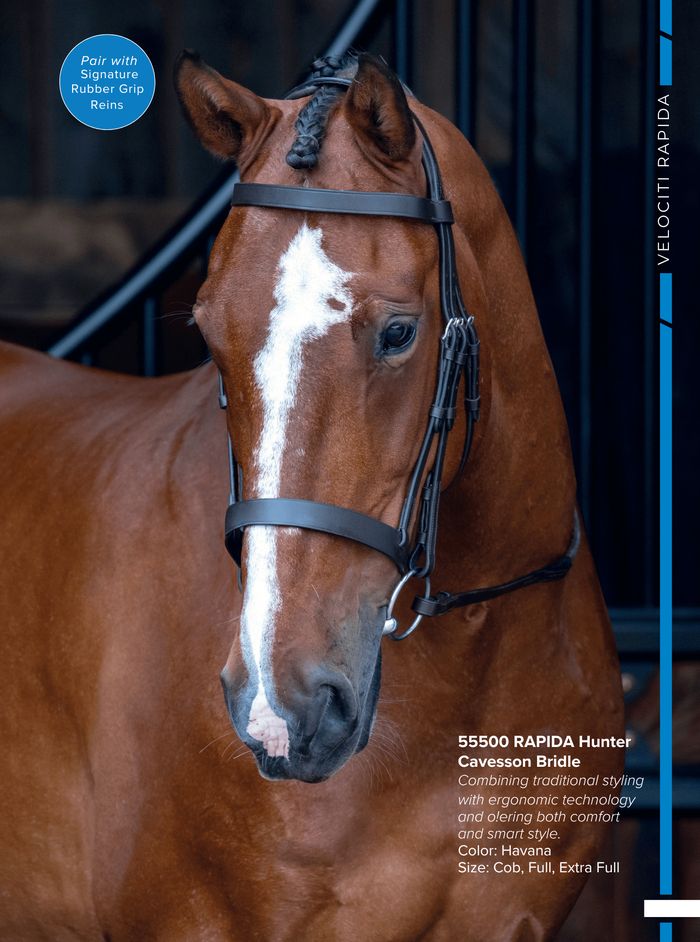 Shires Velociti Rapida bridle, catalog page