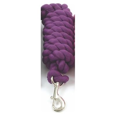 Shires Heavy Duty Cotton Lead Rope - Purple