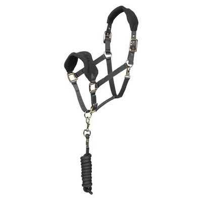 Shires ARMA Fleece Headcollar & Lead Rope - Grey