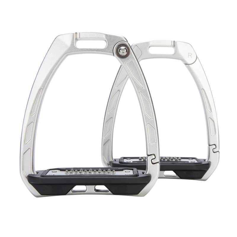 Pair of Shires Karben Ultra Grip Stirrups in silver