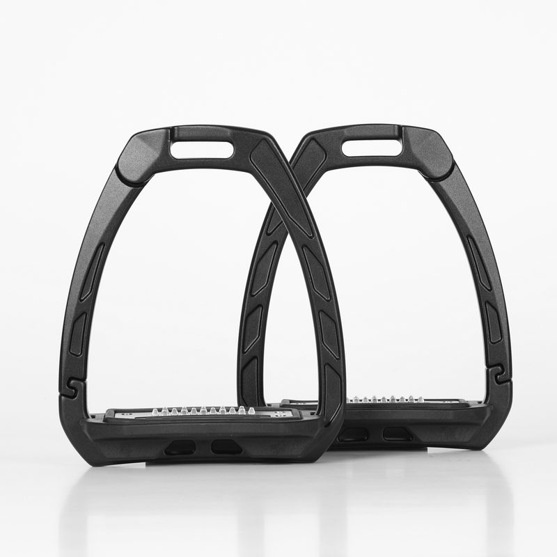 Pair of Shires Karben Ultra Grip Stirrups in black