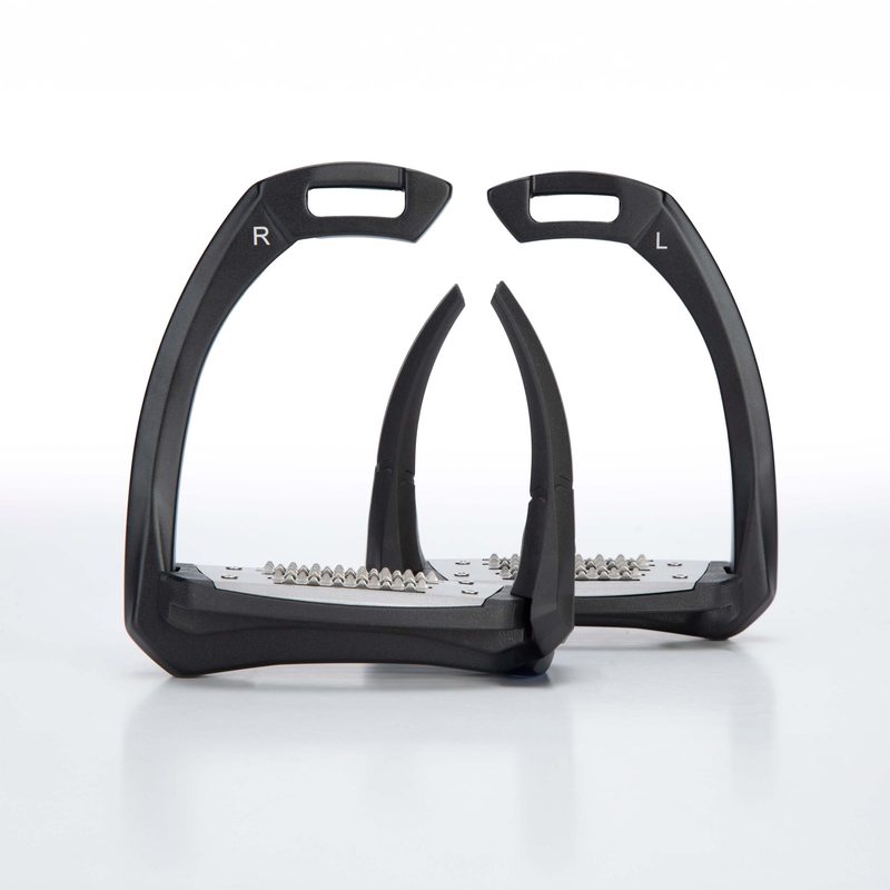 Pair of Shires Karben Ultra Grip FX Stirrups in black