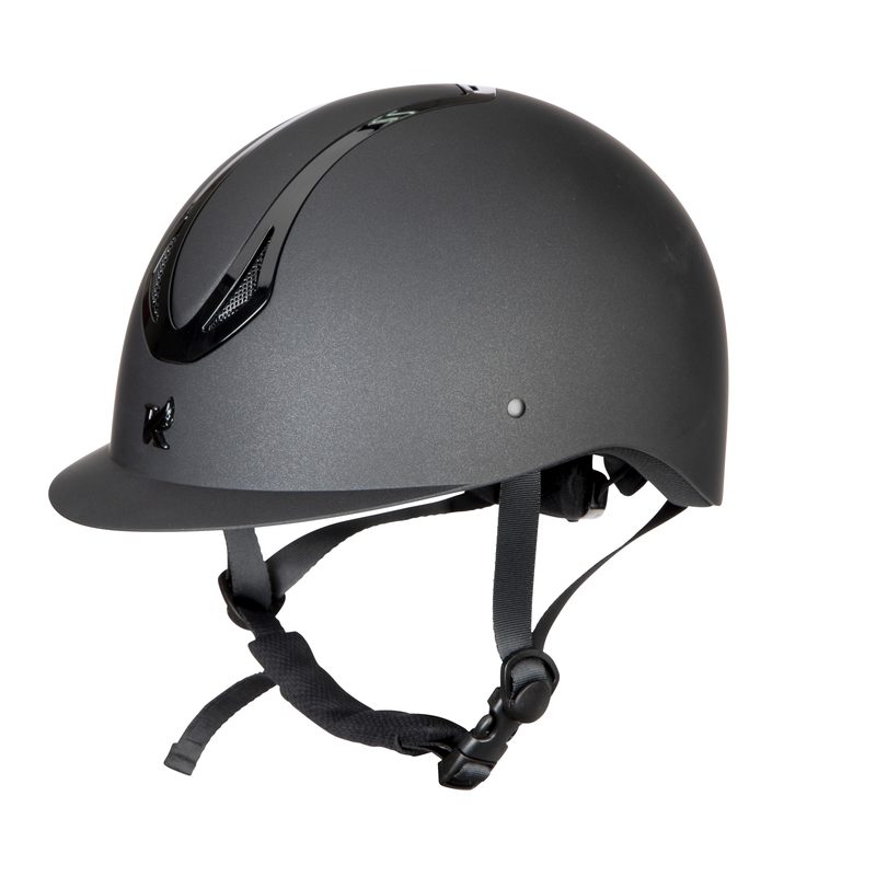 Shires Karben Silvia Standard Peak Helmet in black