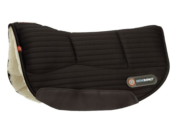 T3 WoolBack Ortho Impact Round Skirt Pad w/Shims - Black