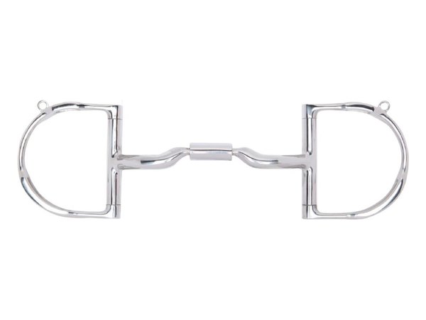 Myler Medium Dee w/Hooks Low Port Comfort Snaffle Bit MB 04