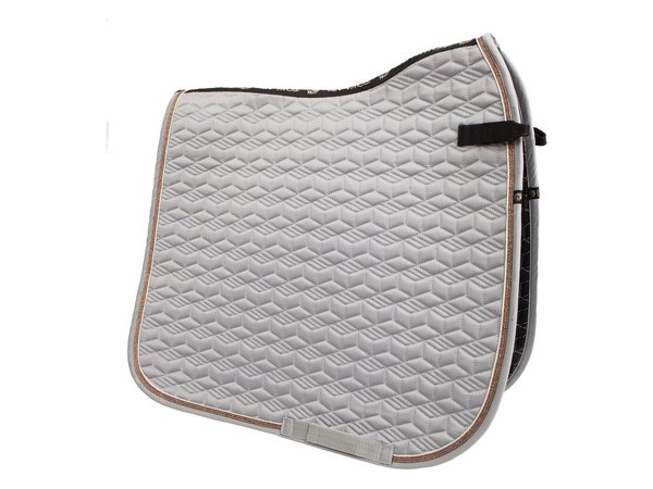 Toklat Tango Geometric Dressage Pad - Silver