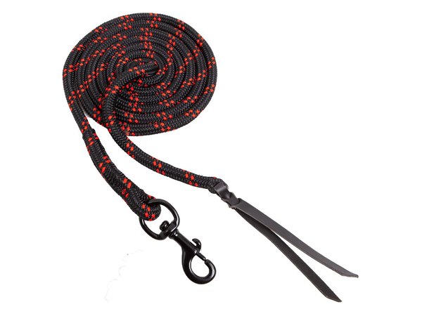 Blocker 12' Lead Rope w/Popper - Black/Red