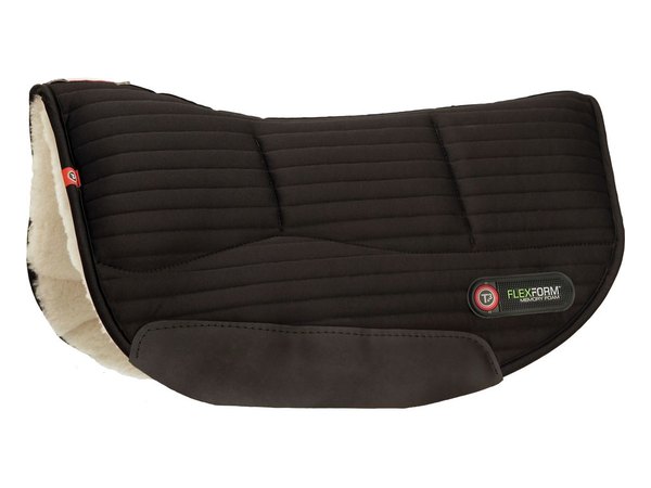 T3 WoolBack FlexForm Round Skirt Pad w/Shims - Black