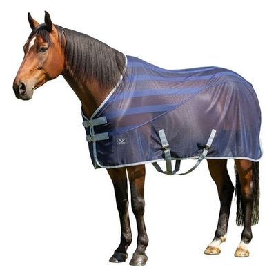 TuffRider Dual Fabric Scrim Sheet - Navy/Grey