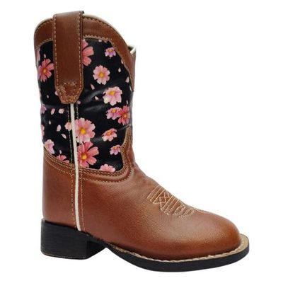 TuffRider Kids' Pinnacles Square Toe Western Boots - Brown