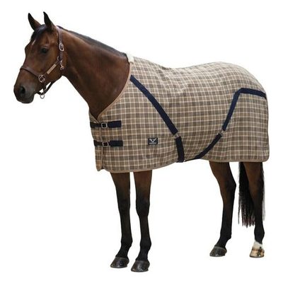 TuffRider Authentic Stable Sheet w/Durable Check Fabric - Black/Beige