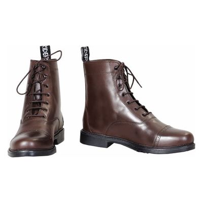 TuffRider Women's Baroque Lace Up Paddock Boots - Mocha