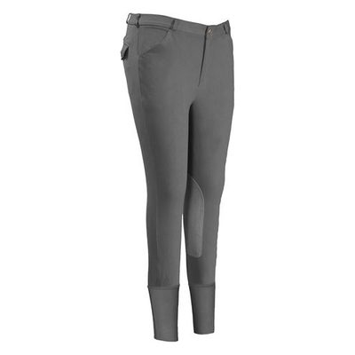 TuffRider Men's Patrol Knee Patch Breeches - Charcoal