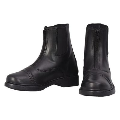 TuffRider Kids' Starter Front Zip Paddock Boots - Black