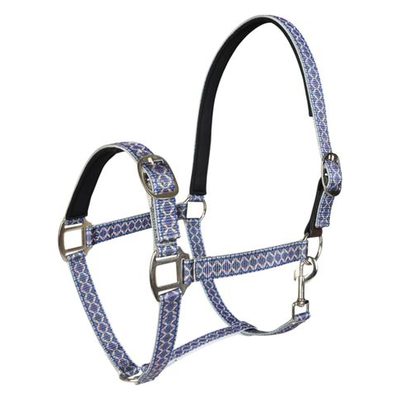 TuffRider EasyCare Diamond Mosaic Break Away Halter - Navy