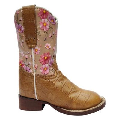TuffRider Kids' Youth Dunes Square Toe Western Boots - Tan