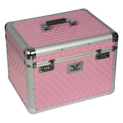 TuffRider Aluminium Diamond Grooming Box - Pink