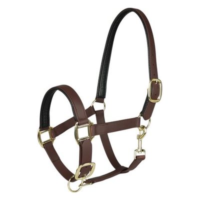TuffRider EasyCare EquiLeather Heavy Duty Break Away Halter - Brown