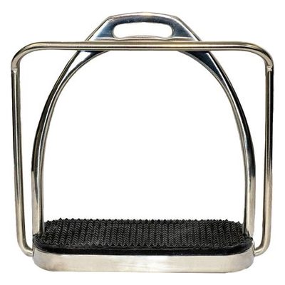 TuffRider Aluminum Mounting Step Stirrup - Nickle