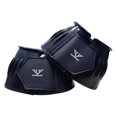 TuffRider Heavy Duty Double Velcro Bell Boots - Black